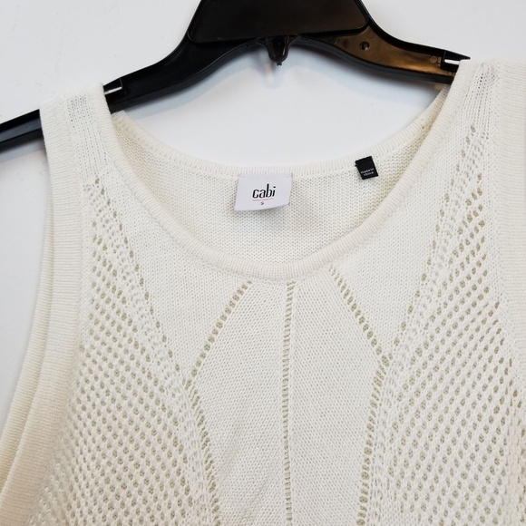 Cabi  Knit Tennis Tank Top Style #5136 size small - Picture 3 of 6